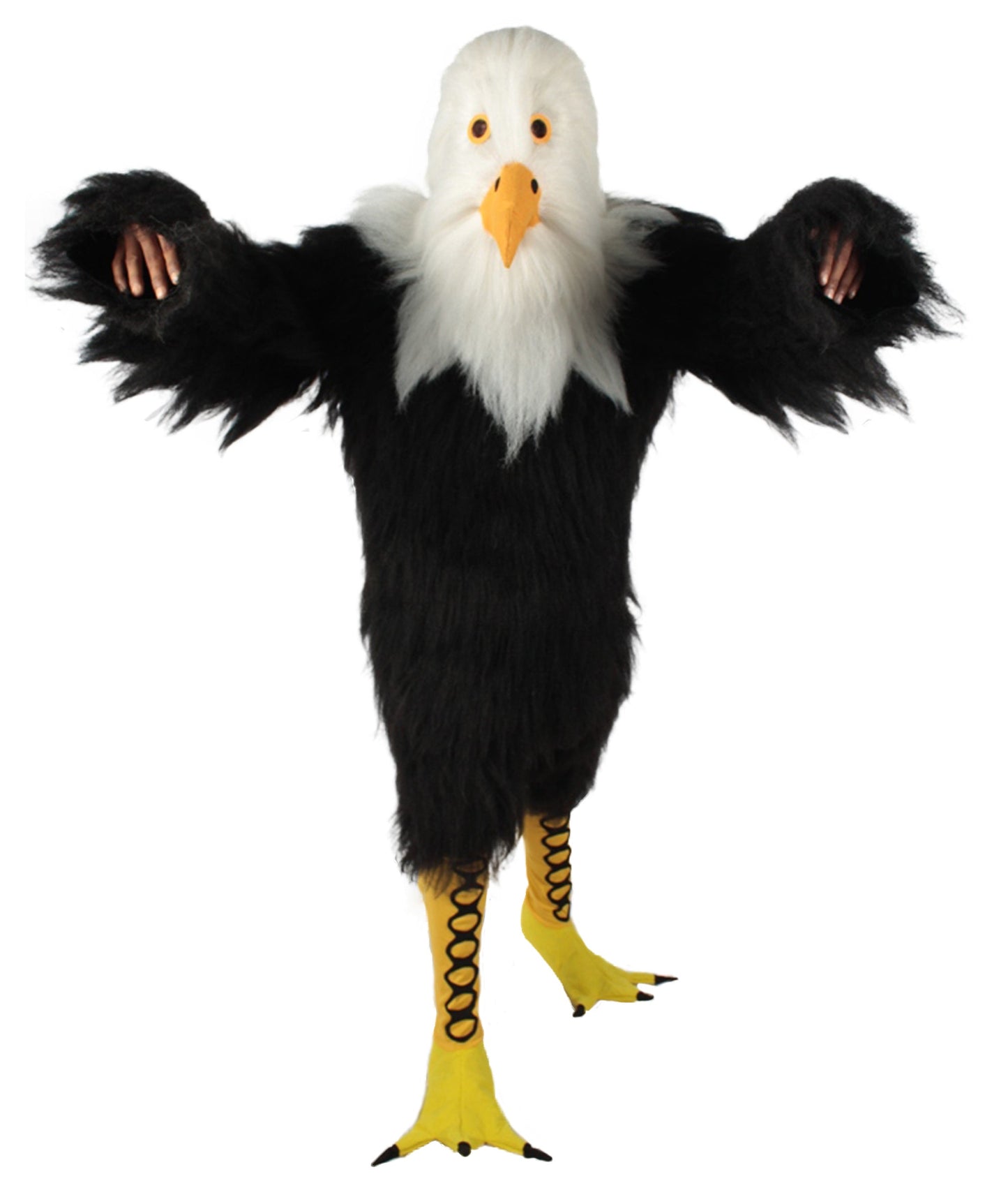 White and Black Eagle Costume with Mask