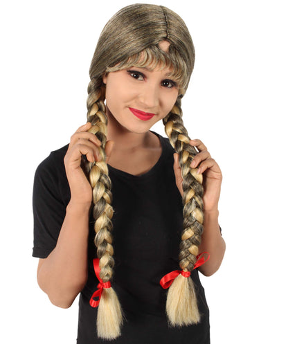 Mixed Blonde Multiple Colors Option Long Braided Wig