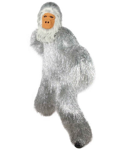 Silver Ape Mask and Bodysuit Costume