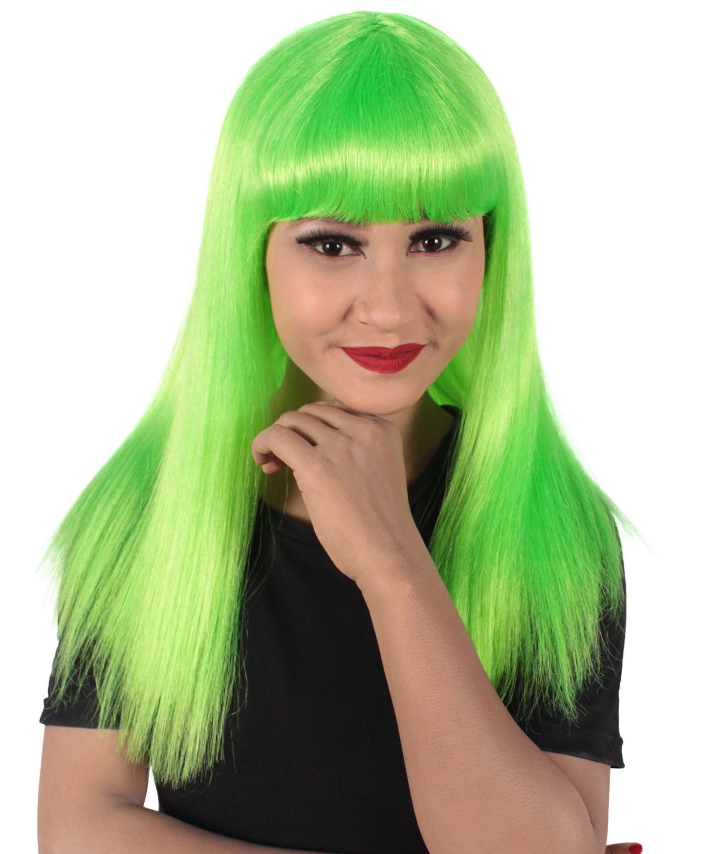 Light Green Straight Length  Diva Wig