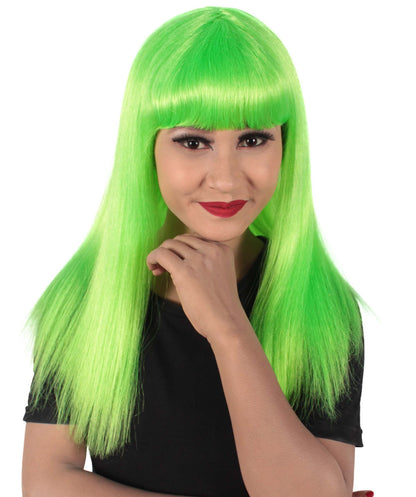 Light Green Straight Length  Diva Wig