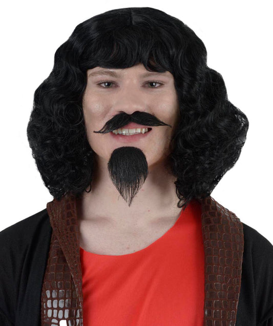 Adult HPO Men's Renaissance Artist Wig, Moustache & Beard for Men - Ideal for Costumes