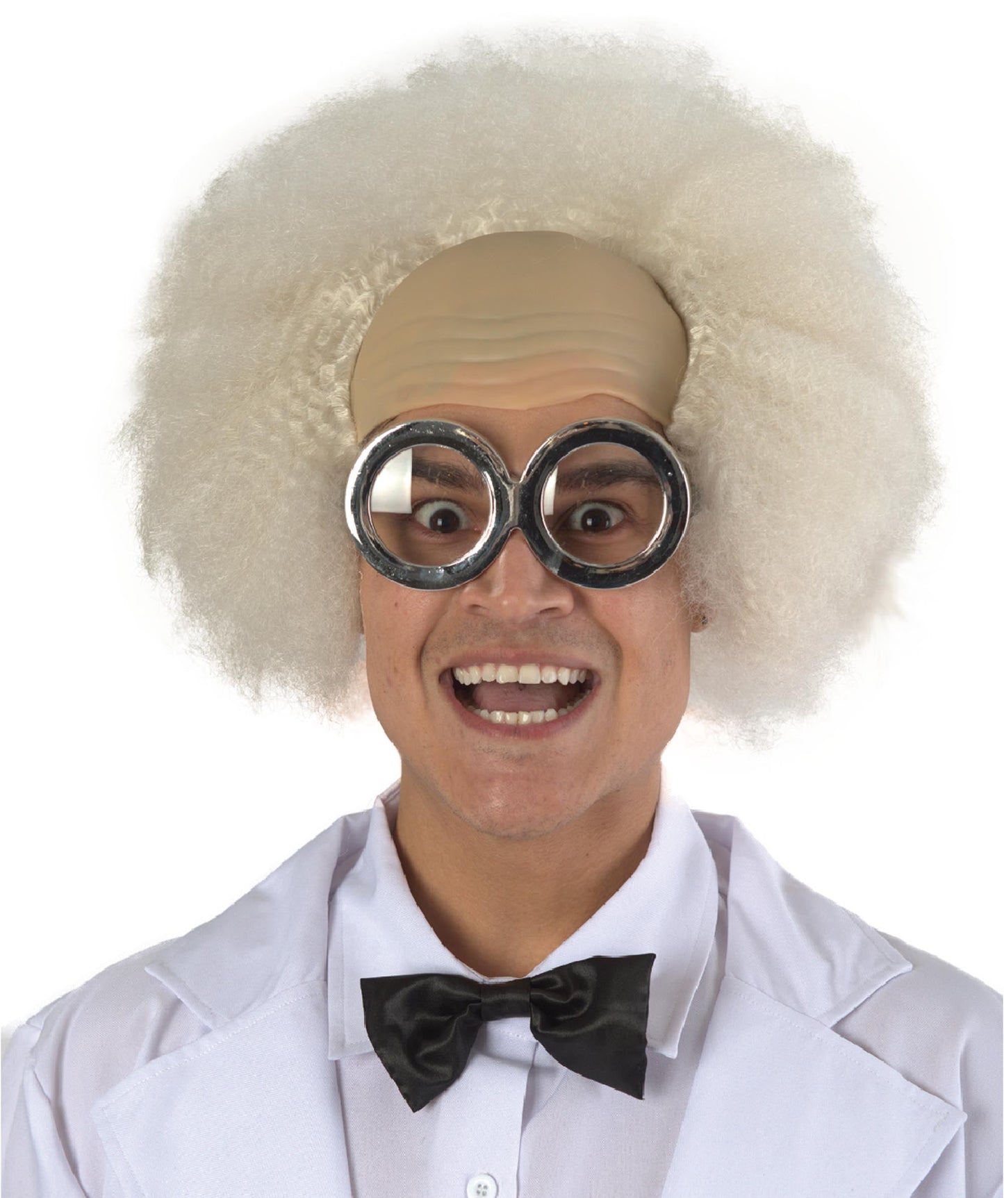 Crazy Scientist Wig White
