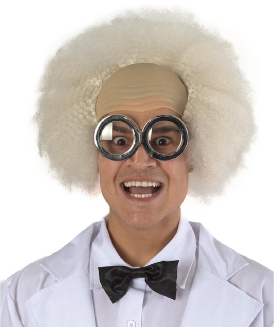 Crazy Scientist Wig White