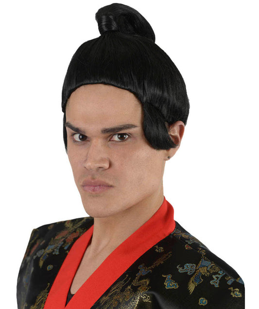Samurai Warrior Wig Black
