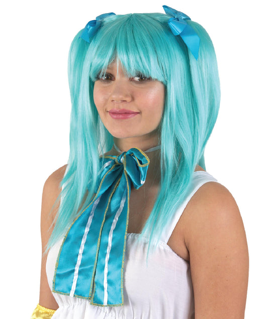 Animation Singer Blue Wig