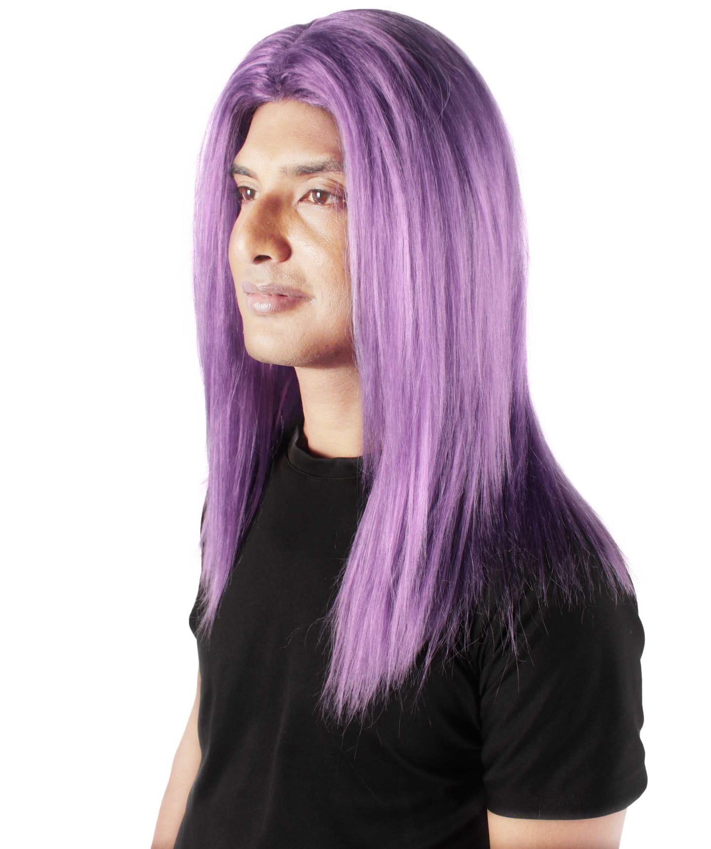 Dark Purple Rapper Wig 