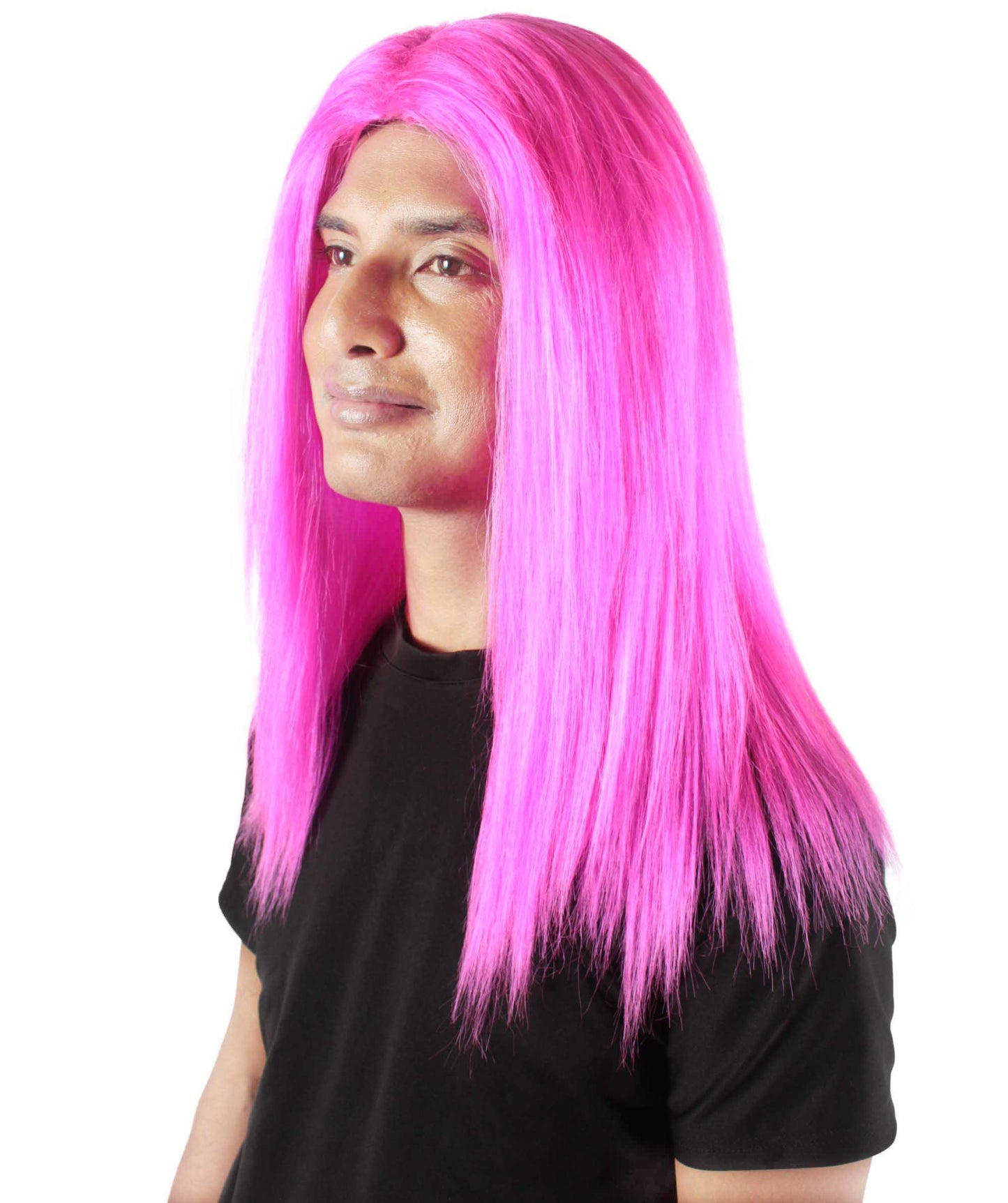 Fuchsia Rainbow Rapper Wig 