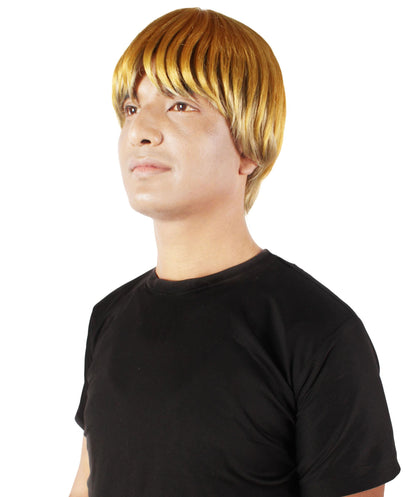 Men's Anime Manga Titan Attack Golden Blonde Undercut Wig