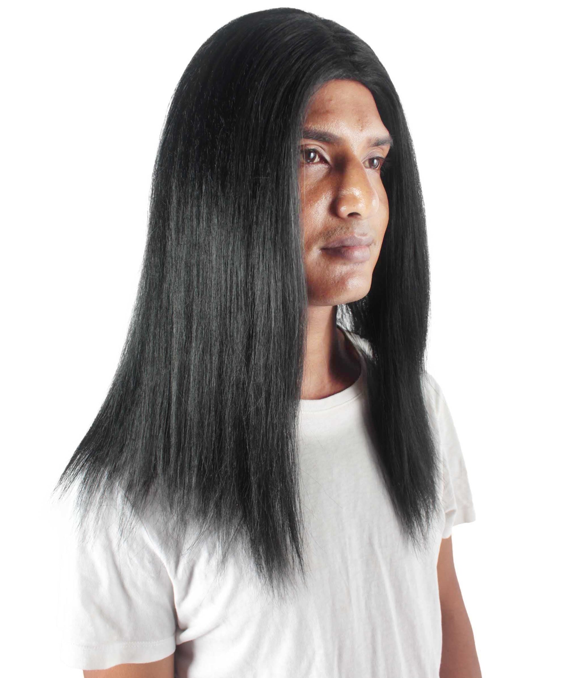 Black Rainbow Rapper Wig 