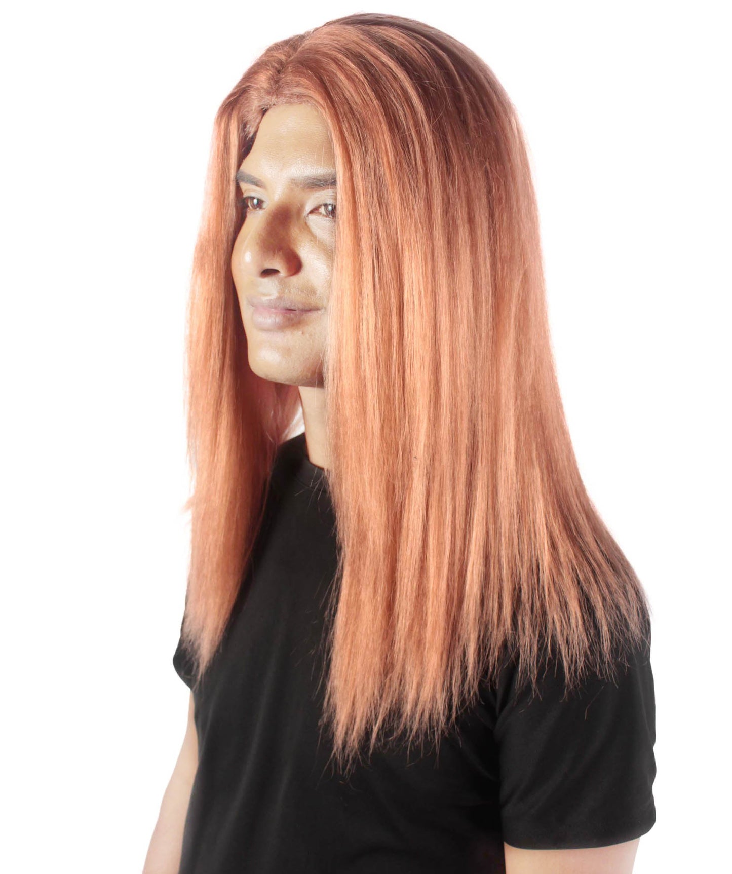 Auburn Brown Rainbow Rapper Wig 