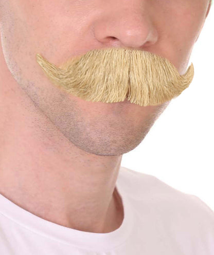 Men's Handlebar Style mustache Set | Blonde Fancy Facial Hair