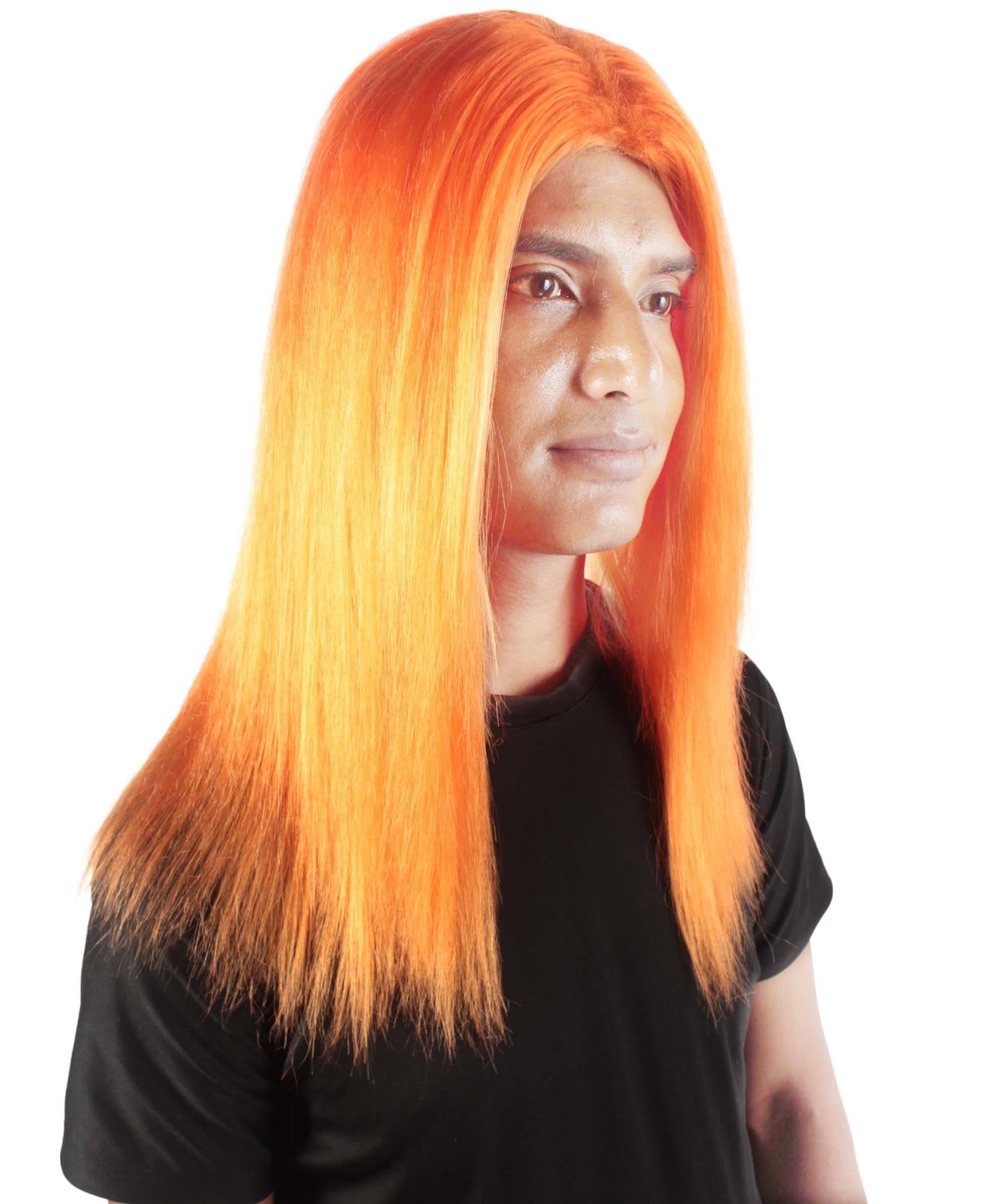 Pumpkin Rainbow Rapper Wig 