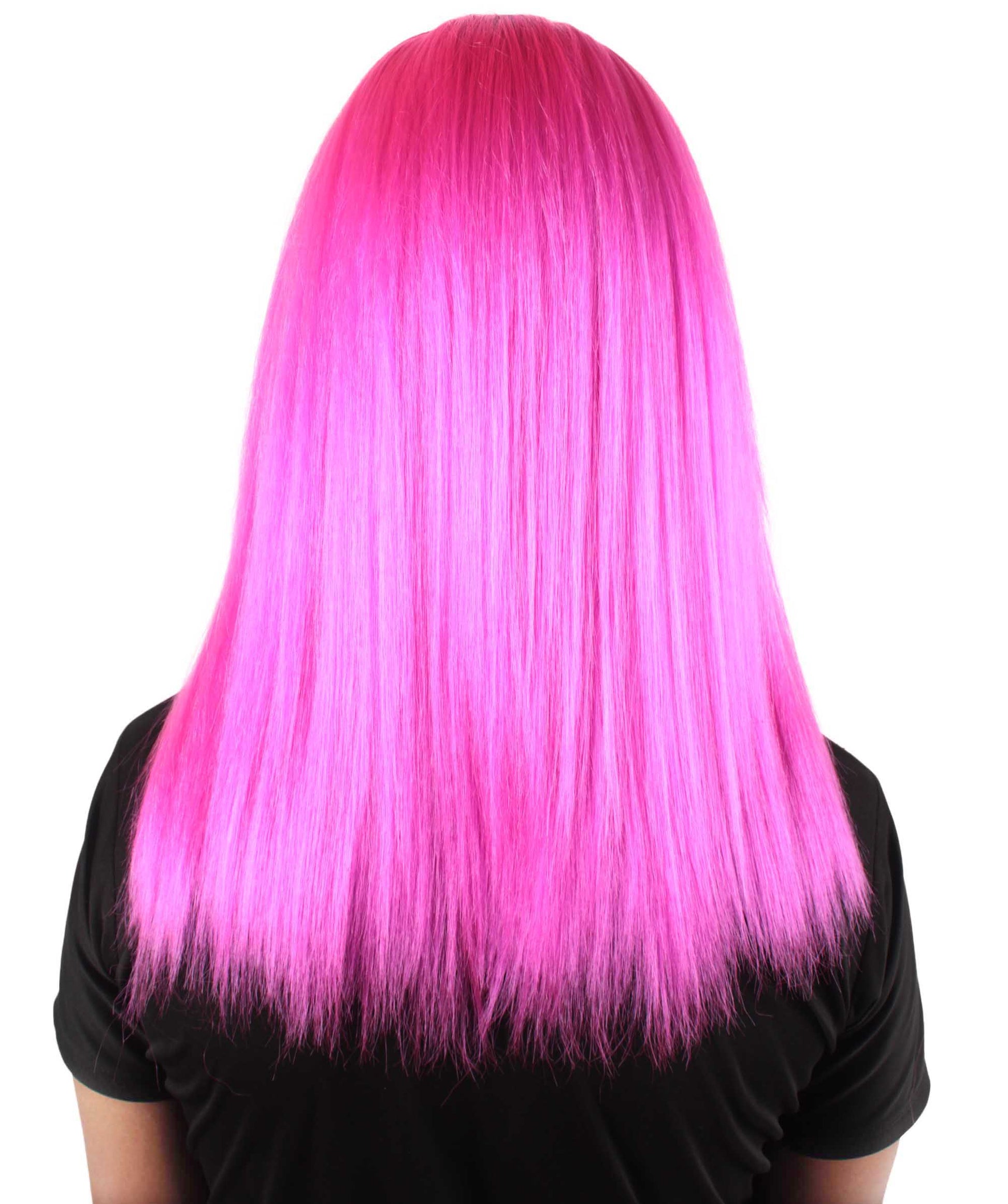 Fuchsia Rainbow Rapper Wig 