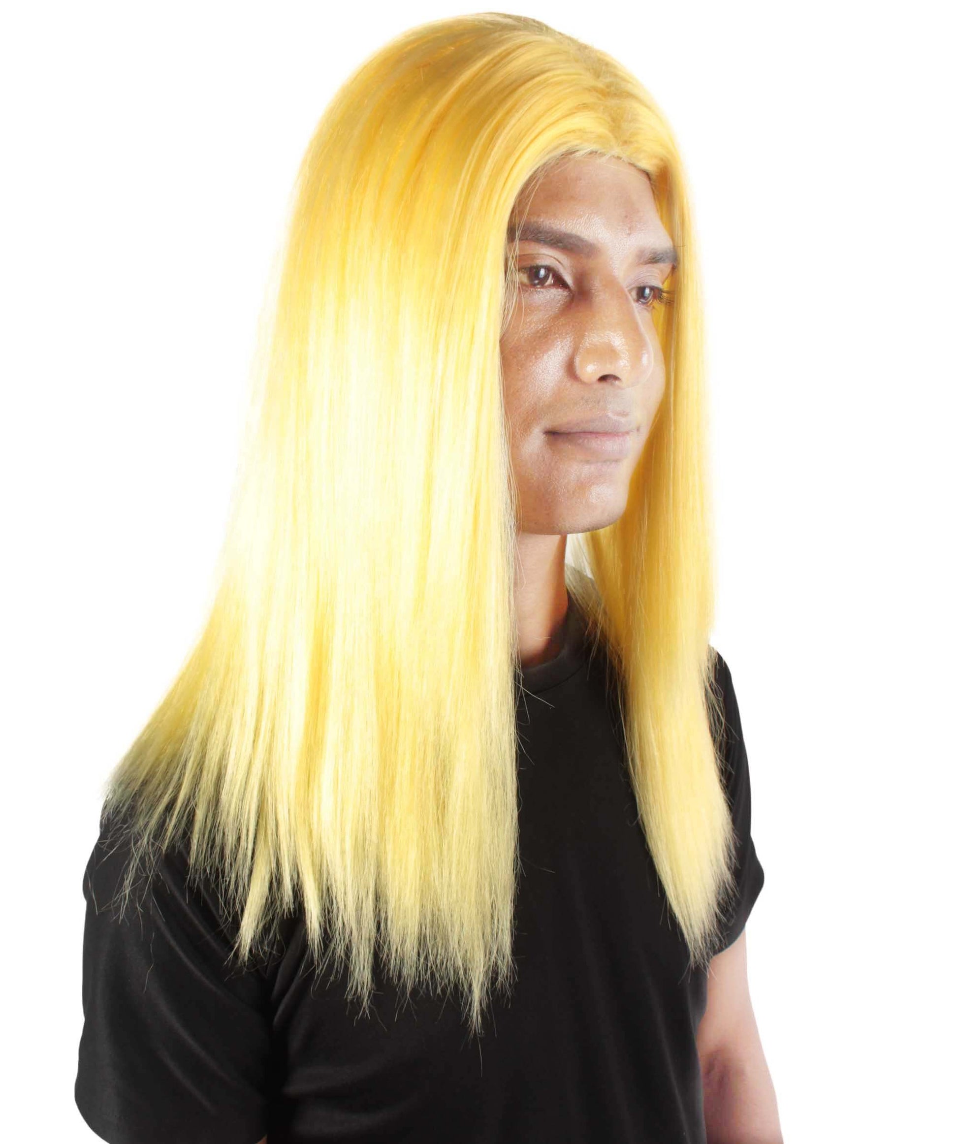 Light Yellow Rainbow Rapper Wig 