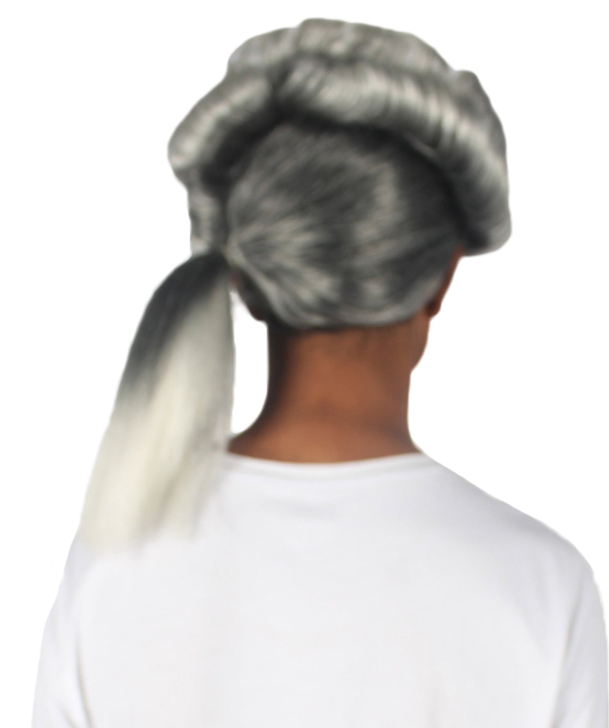 Colonial Long Grey Historical Wig