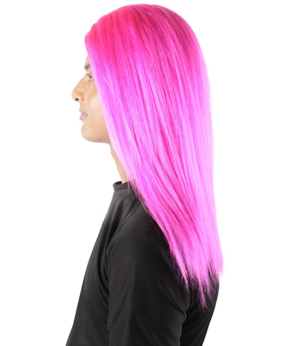 Fuchsia Rainbow Rapper Wig 