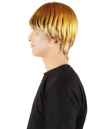 Men's Anime Manga Titan Attack Golden Blonde Undercut Wig