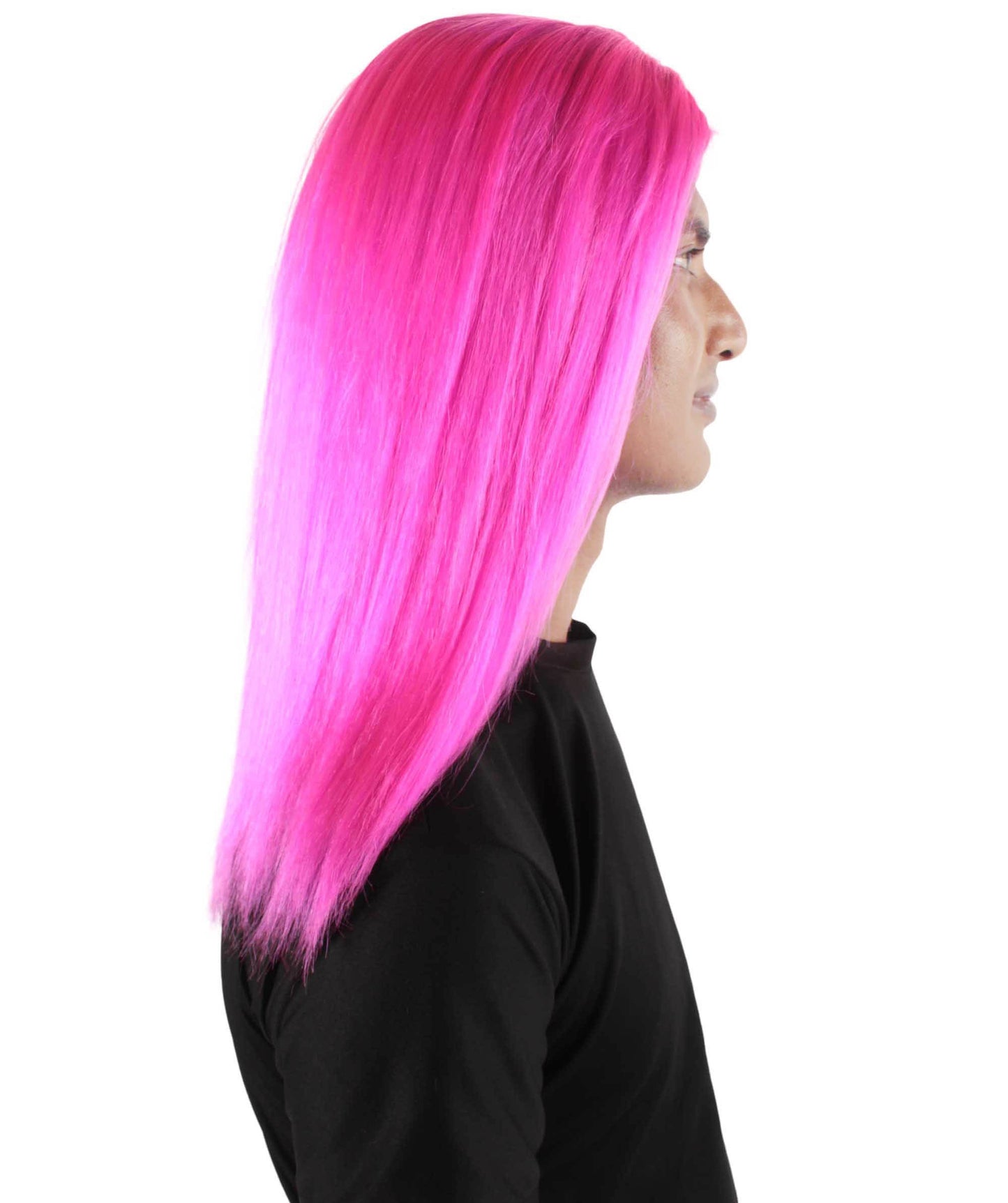 Fuchsia Rainbow Rapper Wig 