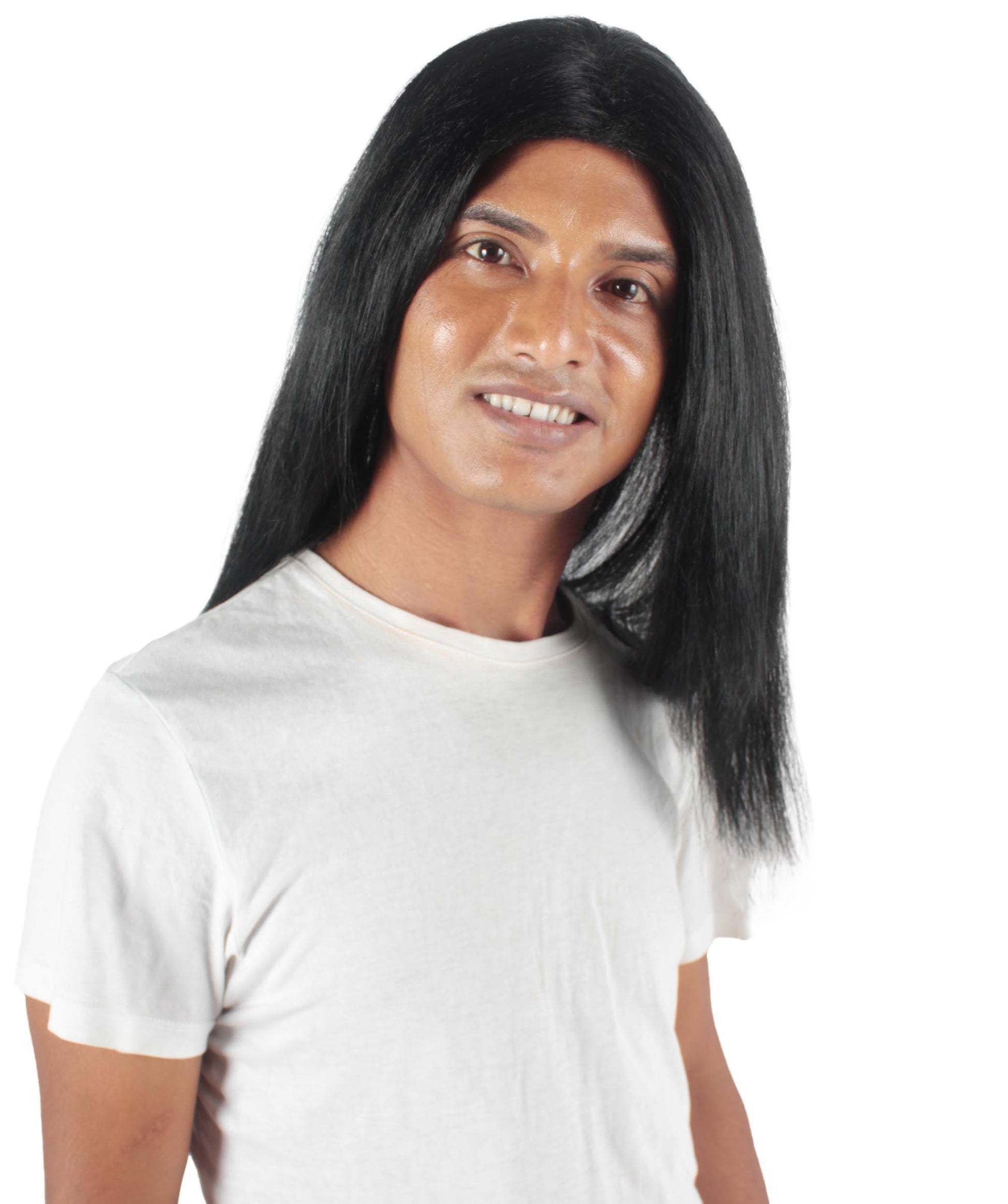 Black Rainbow Rapper Wig 