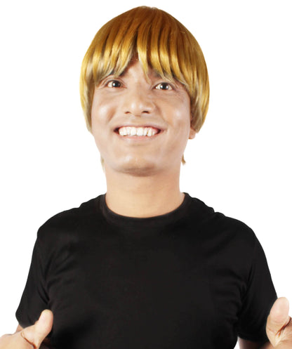 Men's Anime Manga Titan Attack Golden Blonde Undercut Wig