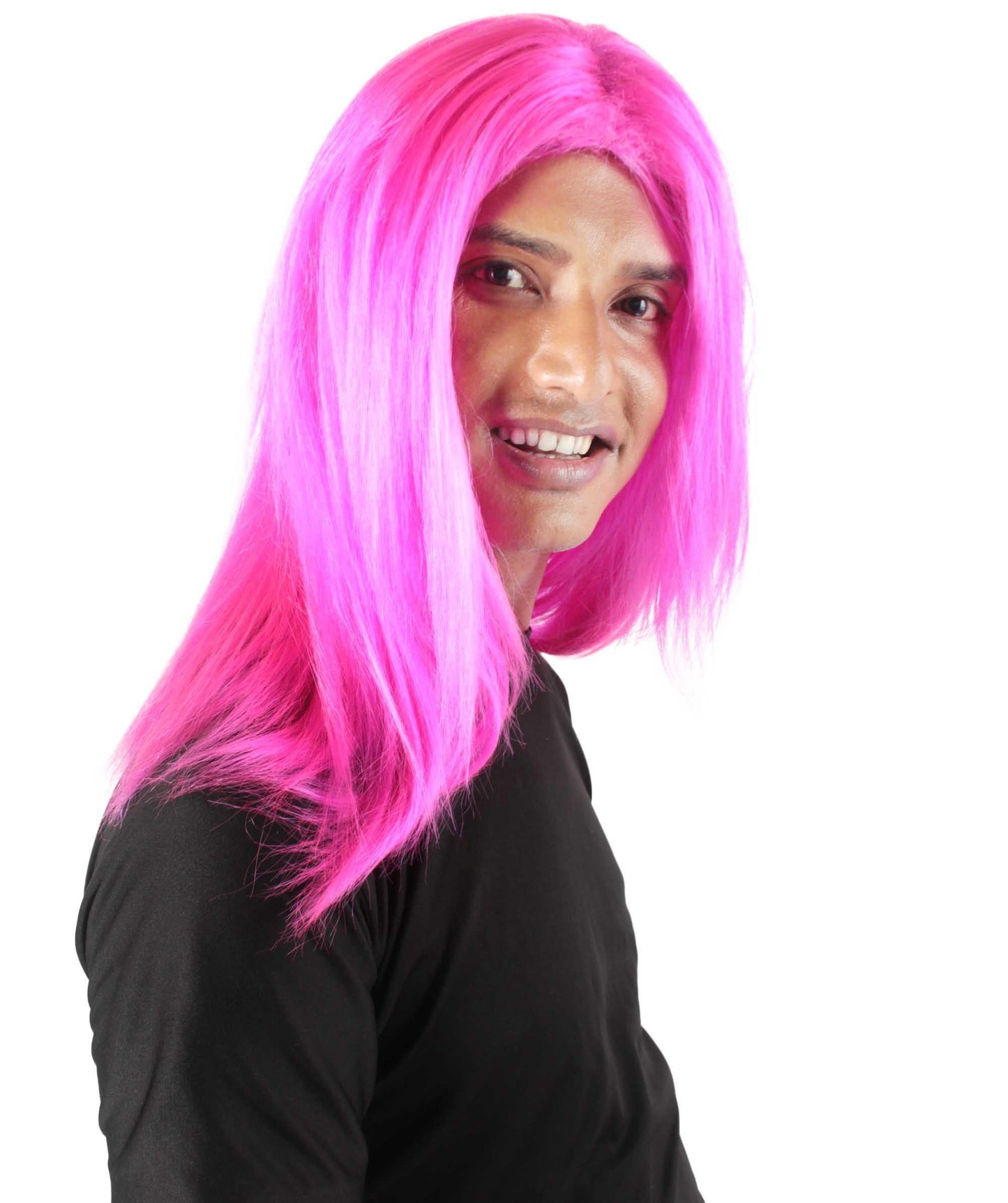 Fuchsia Rainbow Rapper Wig 