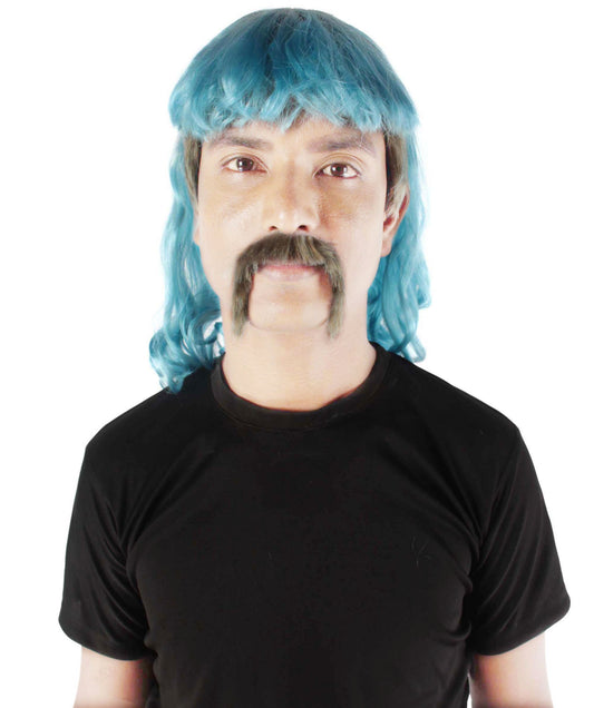 Light Blue Zaney Zoo Guy Wig