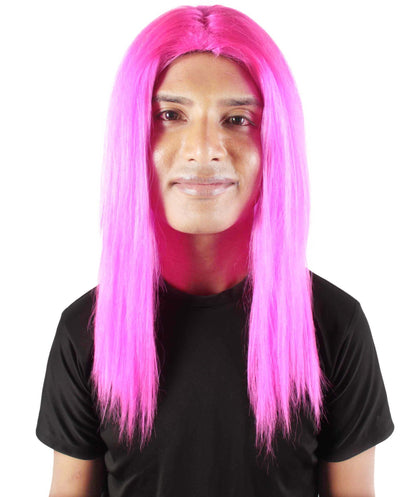 Fuchsia Rainbow Rapper Wig 