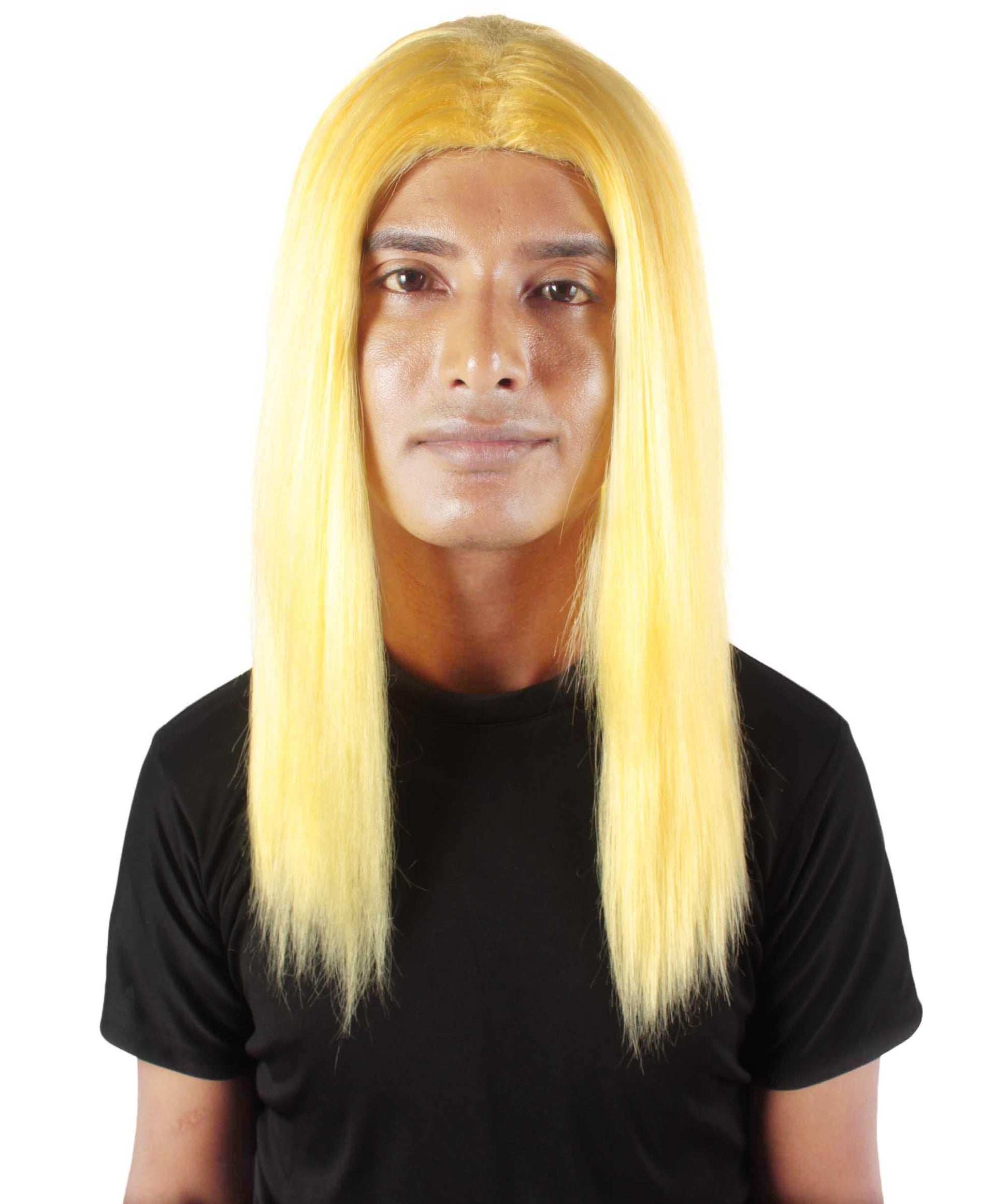 Light Yellow Rainbow Rapper Wig 