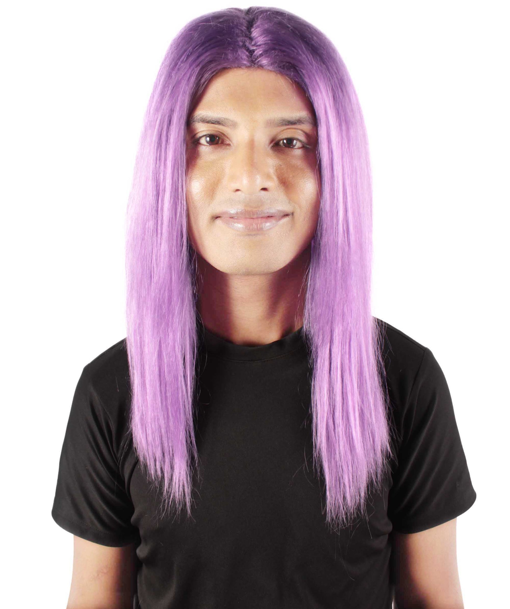 Dark Purple Rapper Wig 