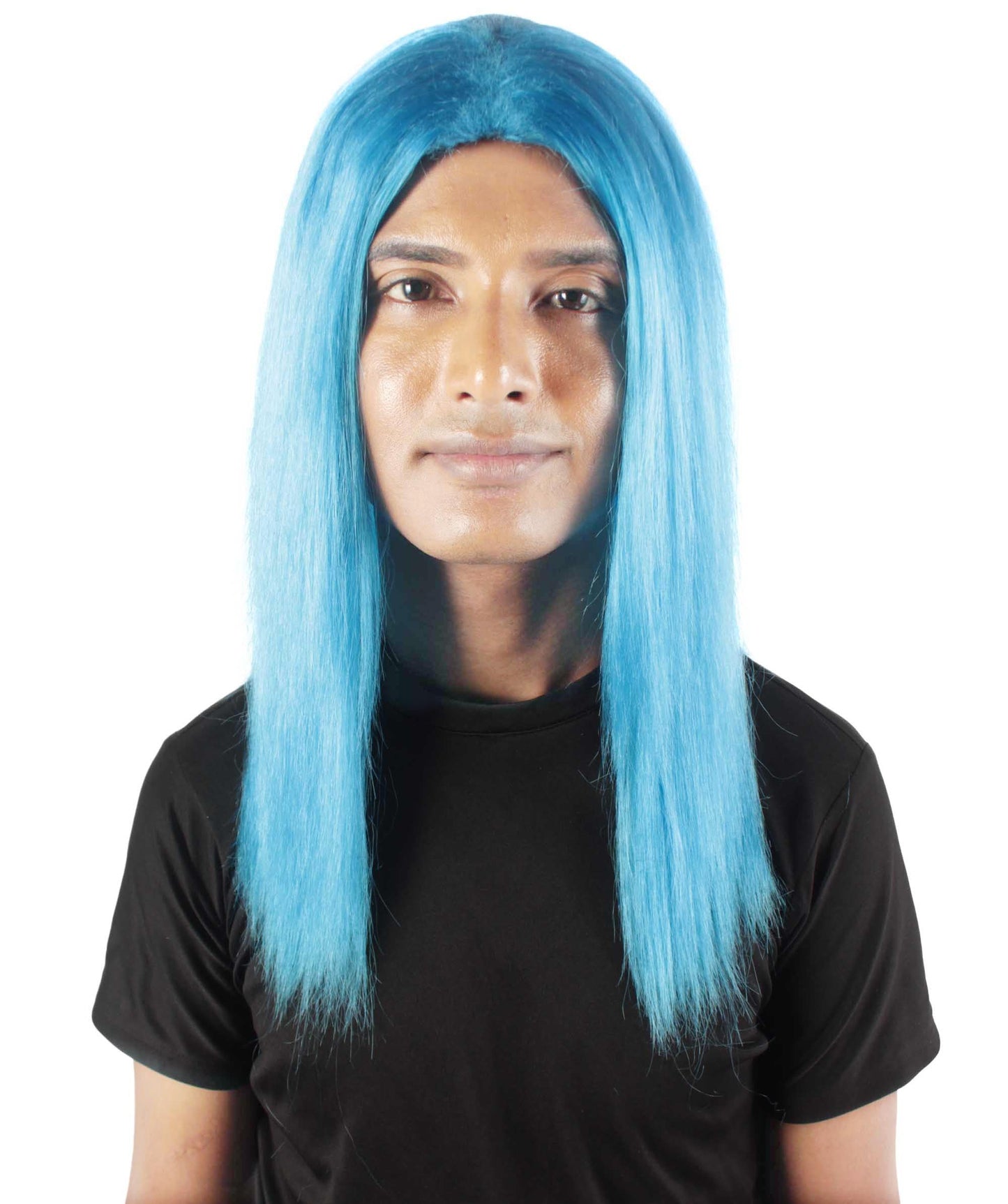 Blue Rainbow Rapper Wig 