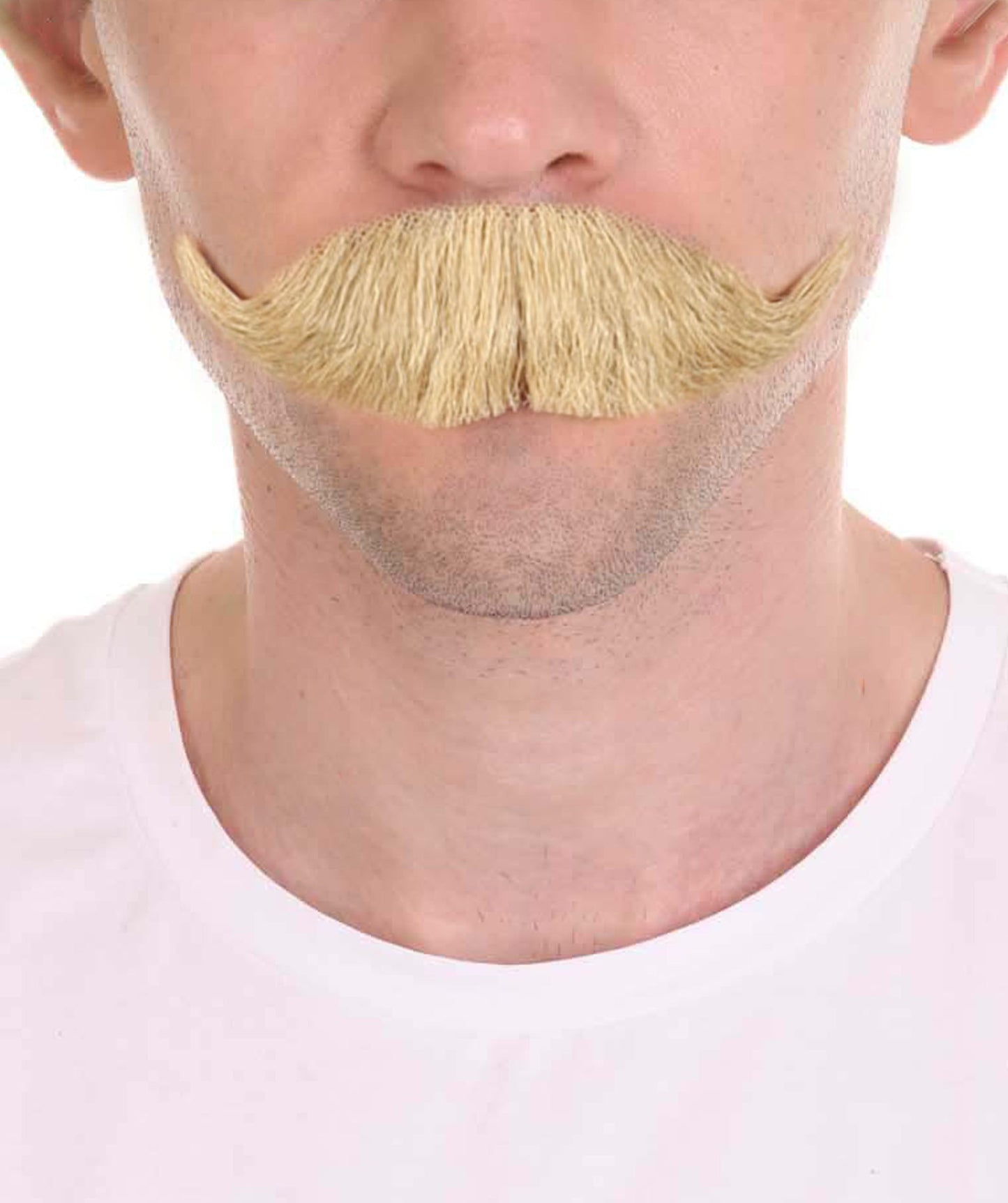 Men's Handlebar Style mustache Set | Blonde Fancy Facial Hair