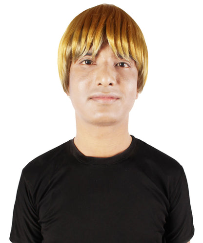 Men's Anime Manga Titan Attack Golden Blonde Undercut Wig