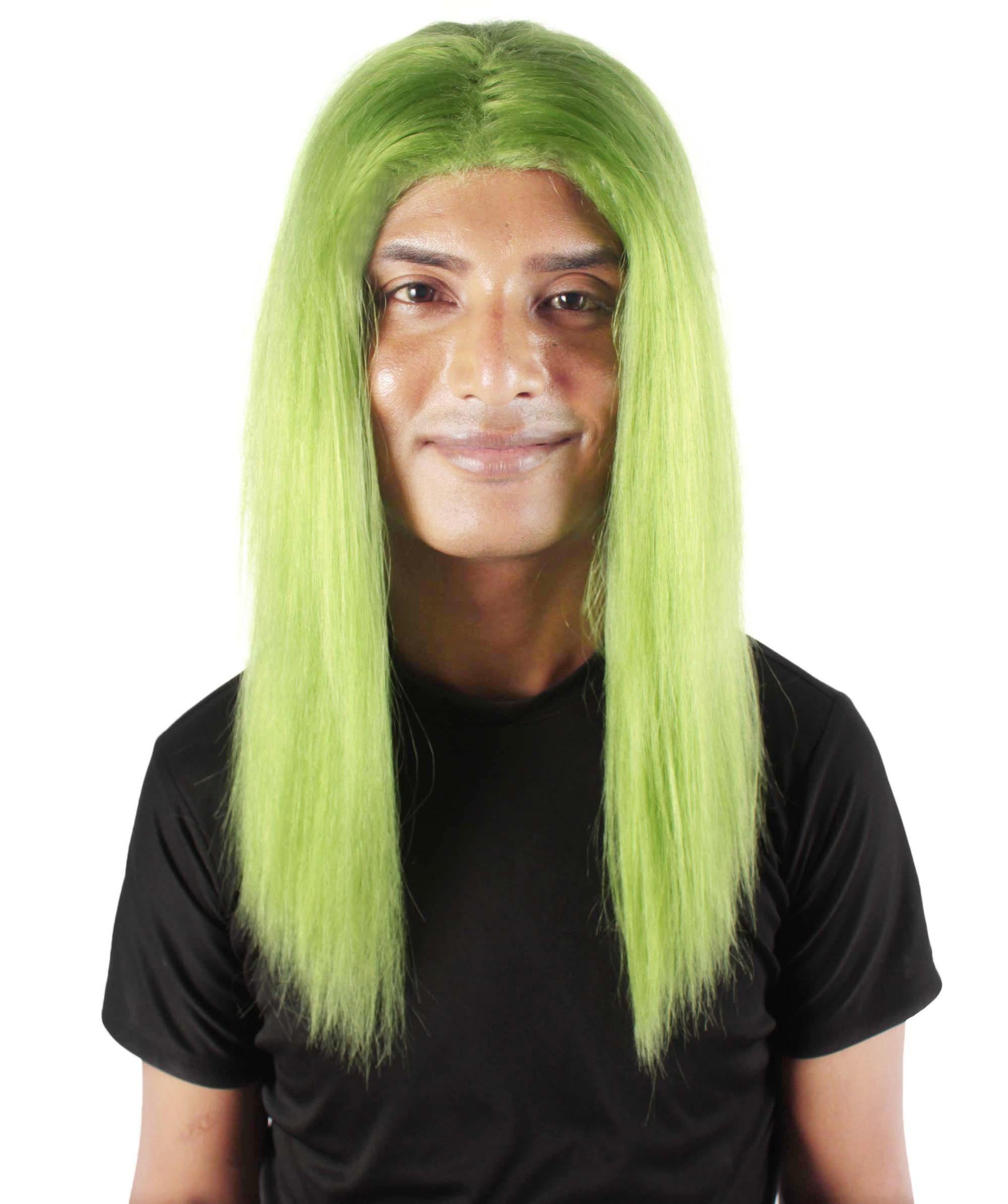 Lime Green Rapper Wig 