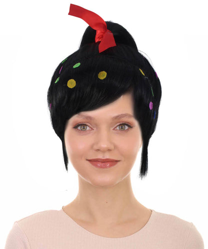 Womens Candy Girl  Wig | Black TV/Movie Wigs | Premium Breathable Capless Cap