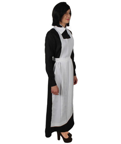 Women’s 55” Long Black and White Anime Movie Maid Costume