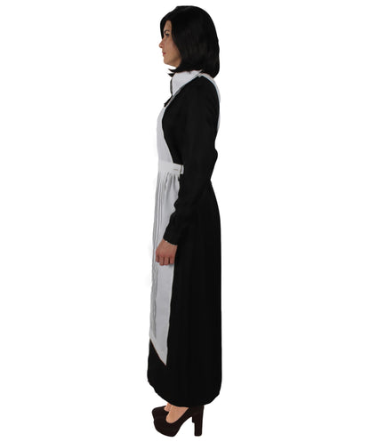 Women’s 55” Long Black and White Anime Movie Maid Costume