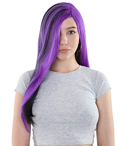 Witch Black Purple Wig