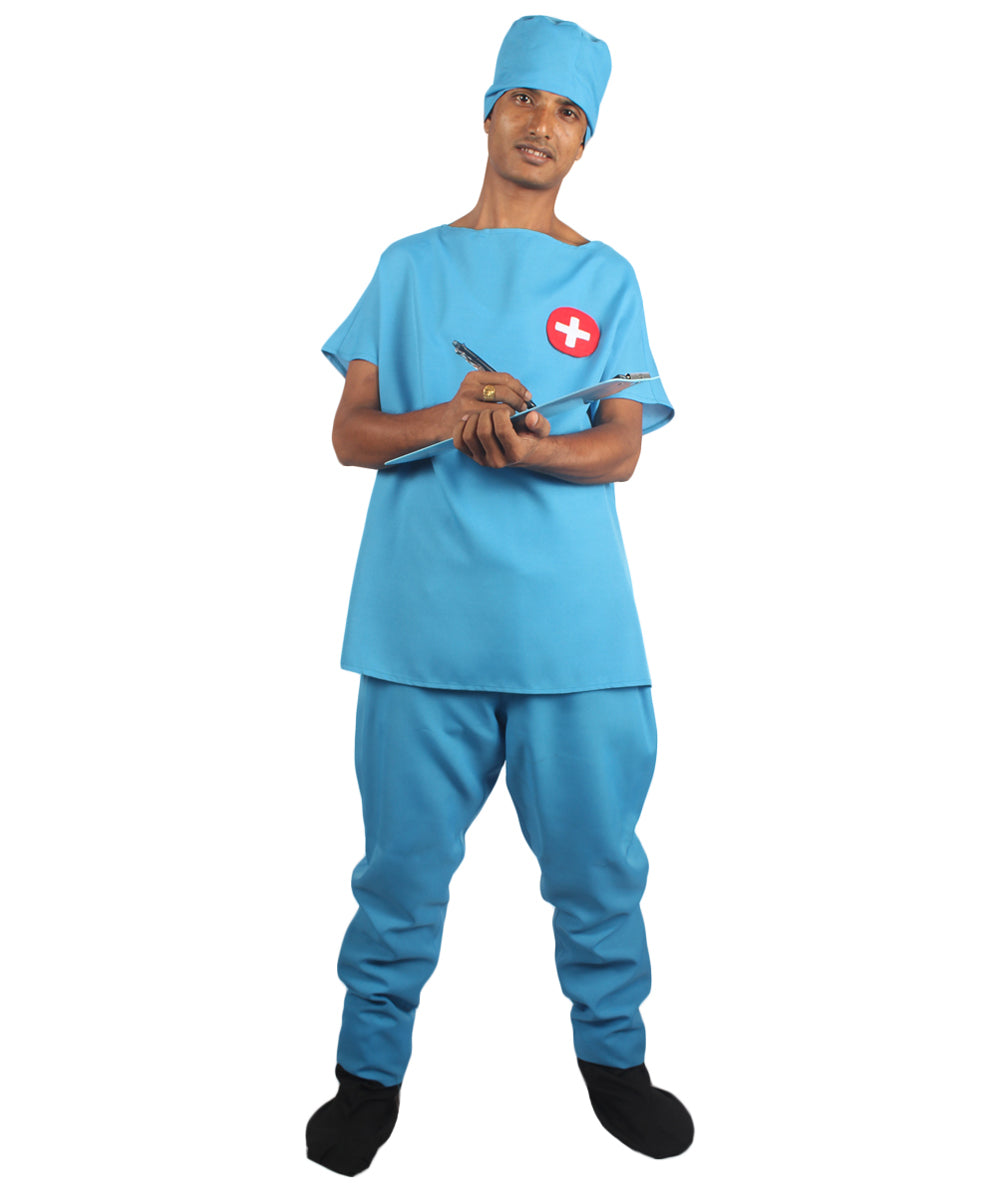 Men's Doctor Uniform Costume | Blue Fancy Costume