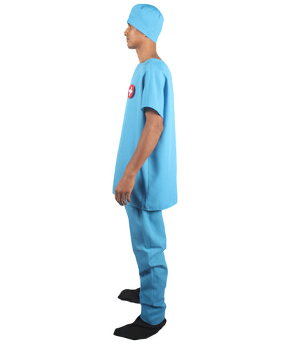 Men's Doctor Uniform Costume | Blue Fancy Costume