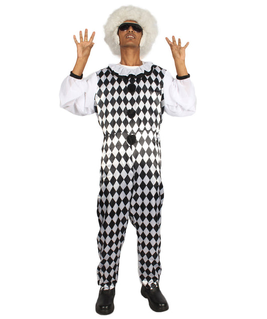 black and white clown outfit