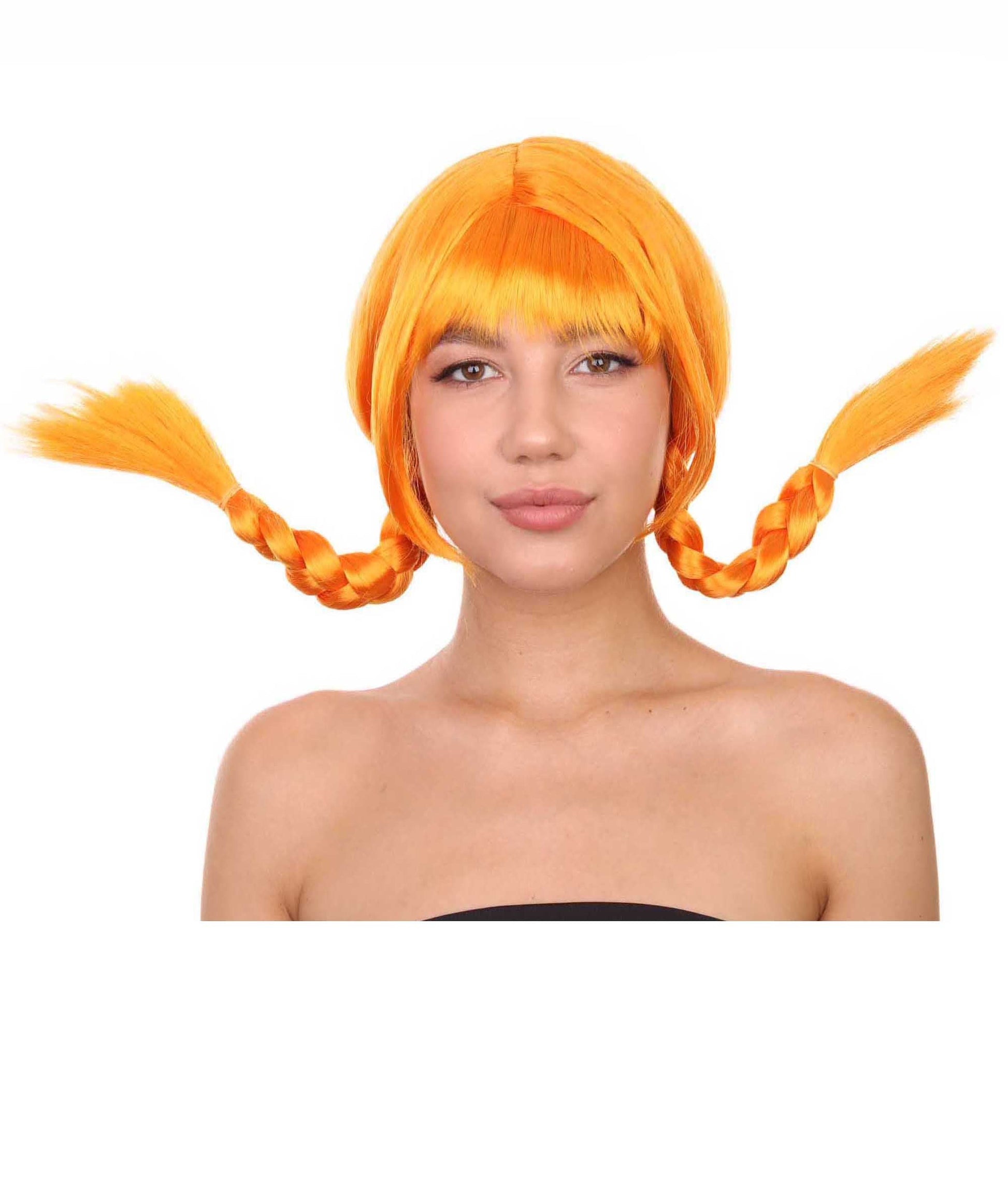 Orange Bavarian Girl Women's Wig