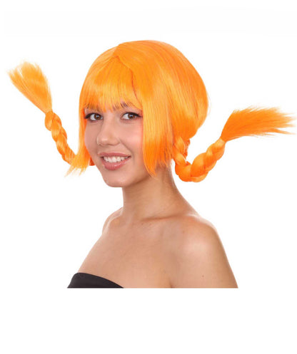 Orange Bavarian Girl Women's Wig