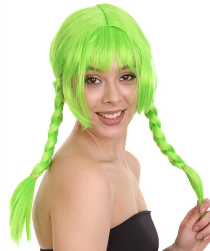 Lime  Bavarian Girl Women's Wig