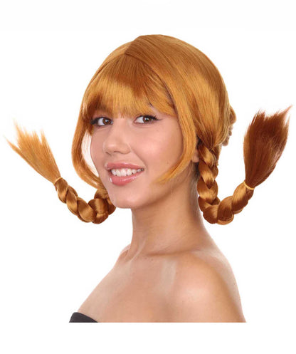 Golden Brown Bavarian Girl Women's Wig