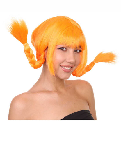 Orange Bavarian Girl Women's Wig