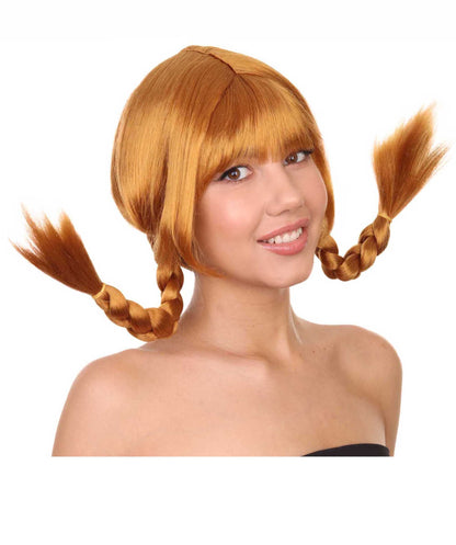 Golden Brown Bavarian Girl Women's Wig