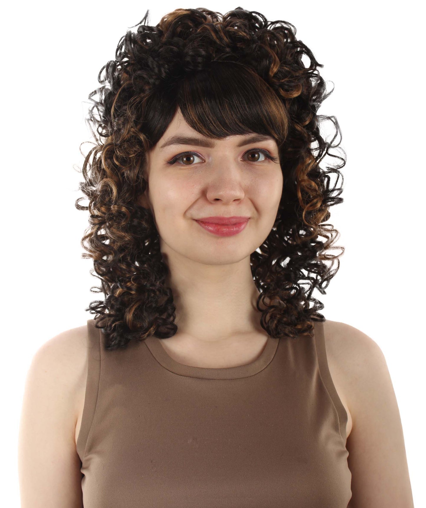 HPO Women's 80's Babe Doll Wig , Multiple Color Options