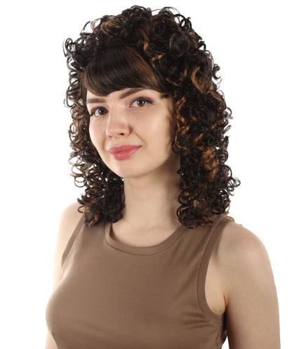 HPO Women's 80's Babe Doll Wig , Multiple Color Options