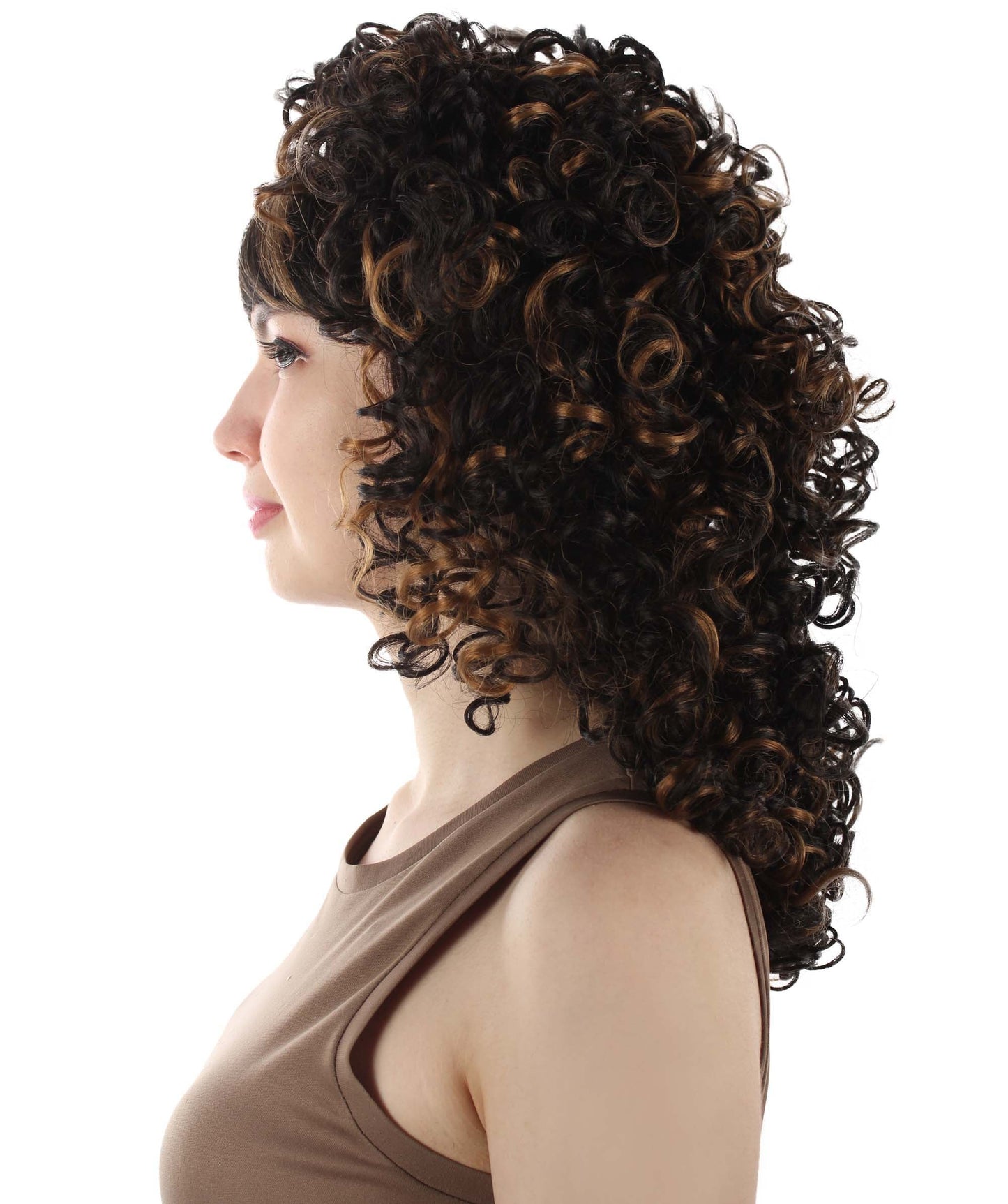 HPO Women's 80's Babe Doll Wig , Multiple Color Options